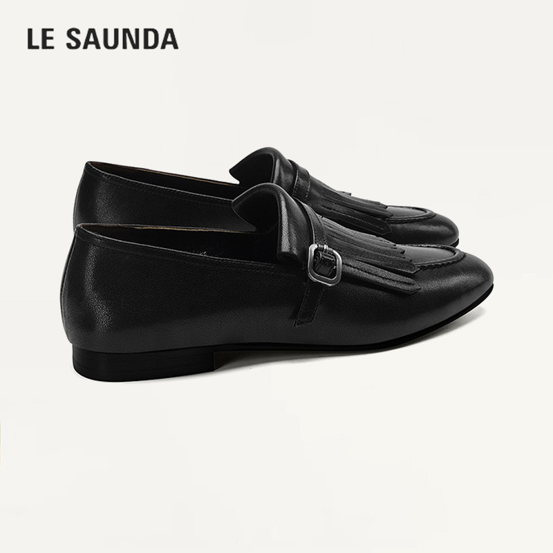 LESAUNDA/莱尔斯丹流苏乐福单鞋