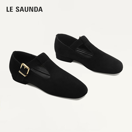 LESAUNDA/莱尔斯丹复古玛丽珍鞋
