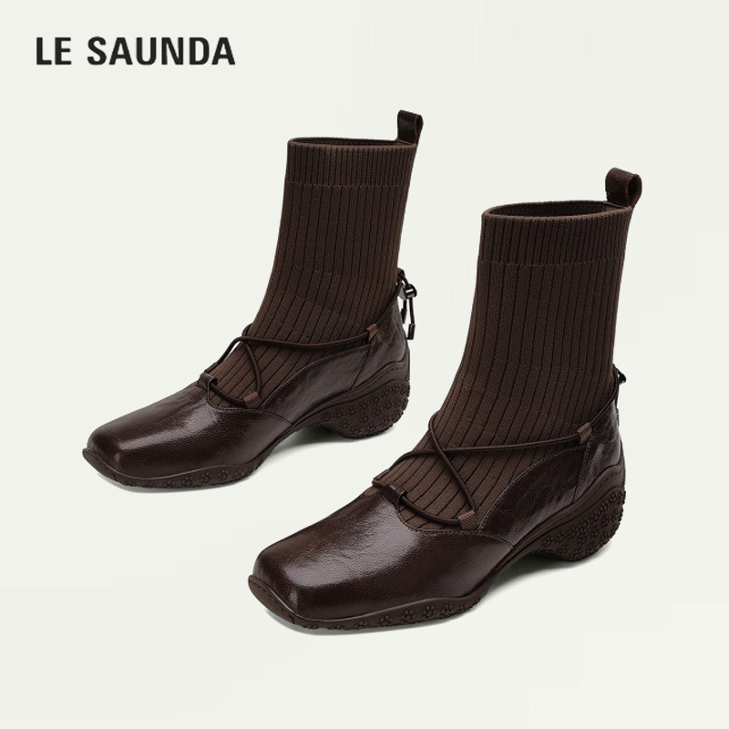 LESAUNDA/莱尔斯丹套筒弹力短靴