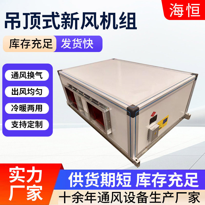 吊顶式新风机组车间办公室空气净化机组新风机组吊顶式新风机组