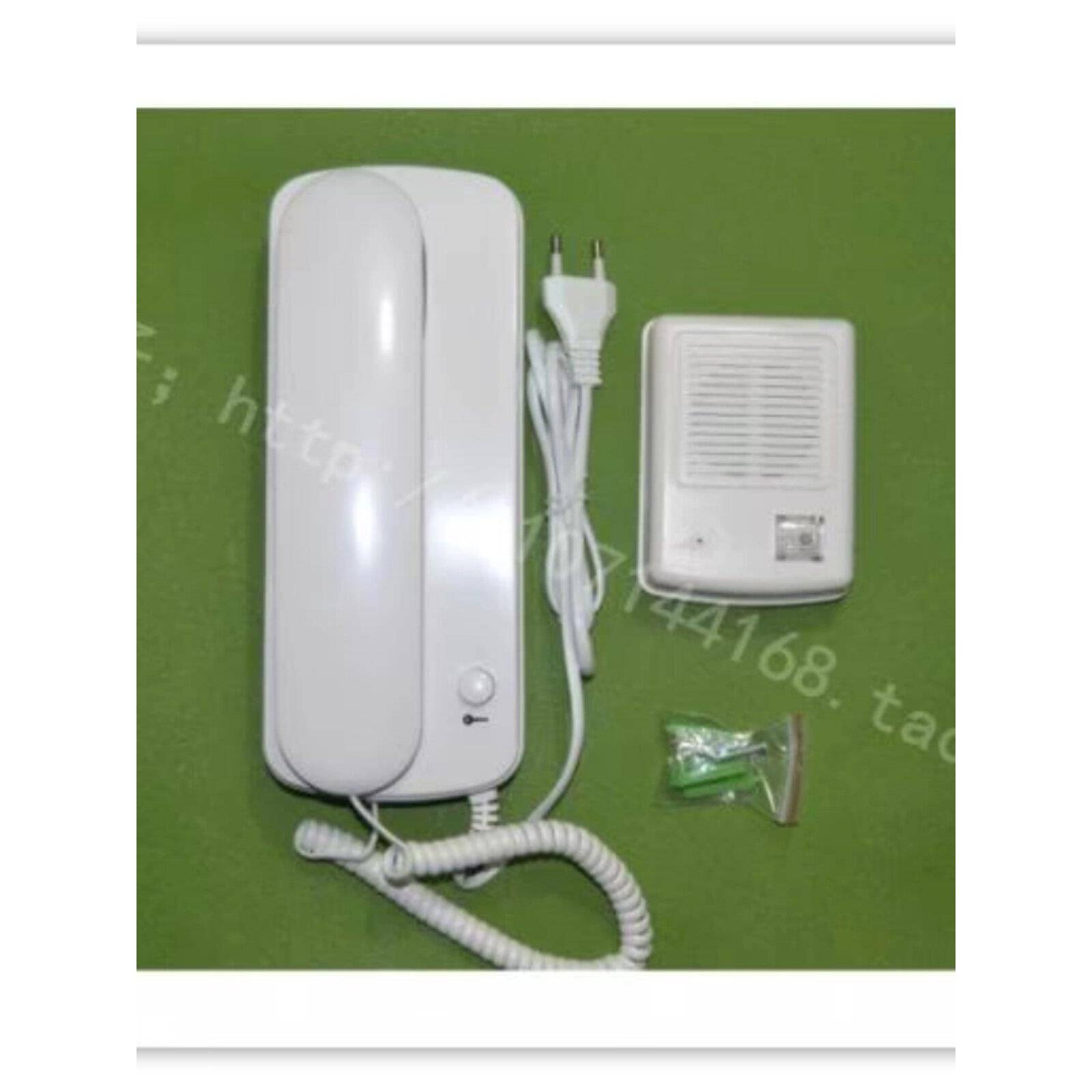 柔乐非可视对讲门铃RL-3208 一拖一开锁 家用对讲门铃4线连接