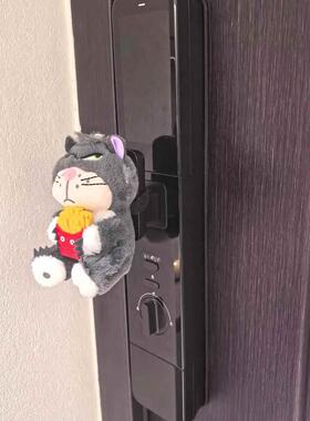 路西法门把手装饰摆饰智能门密码锁保护套静音防撞家用入户门卧室