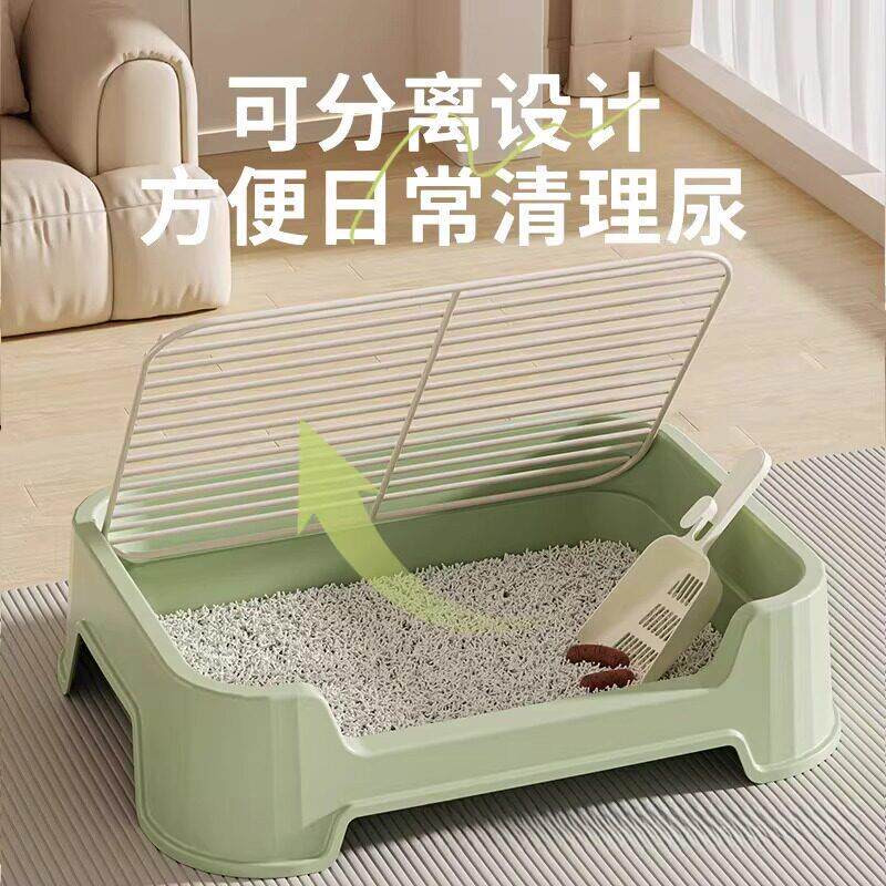 狗厕所铁网防踩屎便盆加高围栏防外溅专用尿盆小中大型犬排便神器