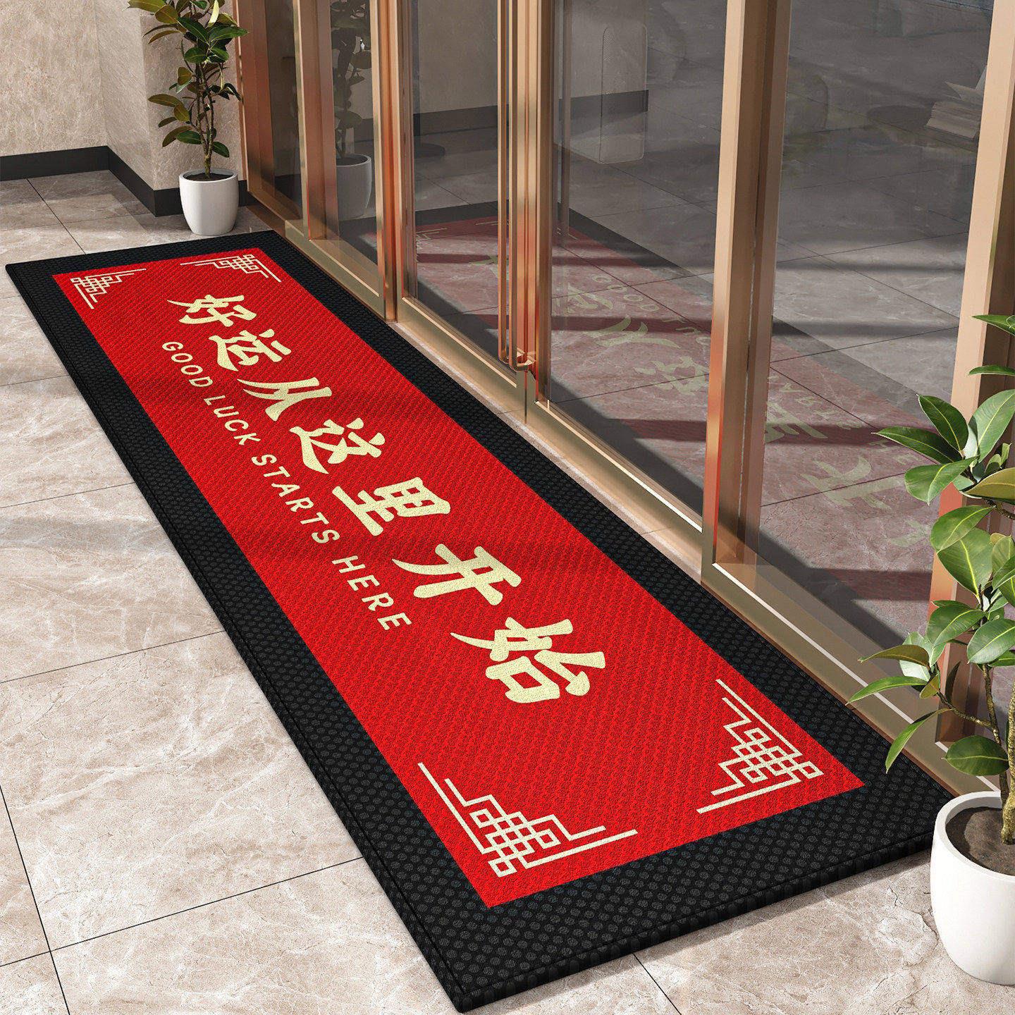 商用店铺办公室门口脚垫蹭灰耐脏地毯大气上档次可定制图案可裁剪