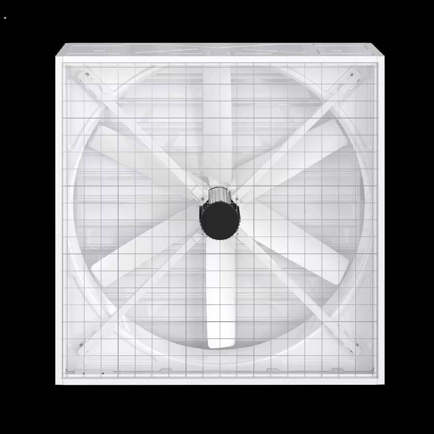 方型玻璃纤维负压直连通风机防腐工业畜牧养殖专用排风扇大功率换
