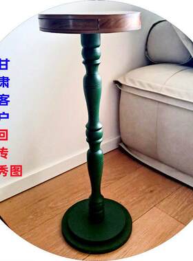 罗马柱圆柱阳台室内装饰柱半圆木柱圆锥立柱复古桌腿增高东阳木雕