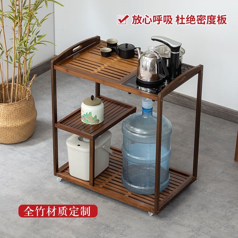 移动茶桌小型家用阳台茶具全套装小茶台烧水壶一体式茶桌简夫茶几