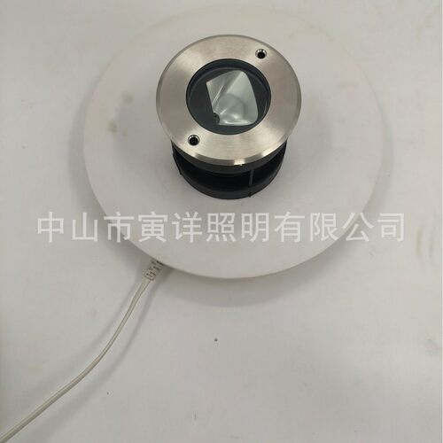 LED户外圆形偏光埋地灯5-7瓦草坪景区室外景观照明直供配件五金