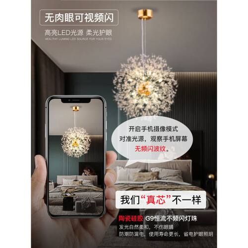 北欧蒲公英客厅吊灯卧室灯现