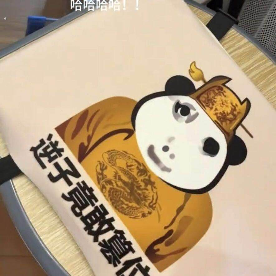龙图皇位皇帝表情定制学生坐垫凳子防滑椅子教室久坐椅垫屁股垫子