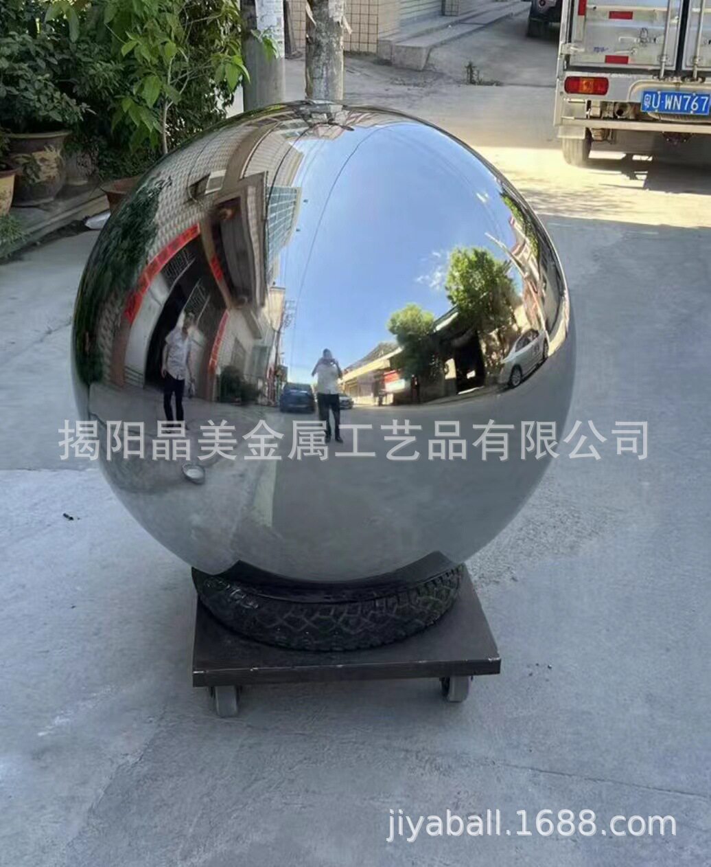 广东揭阳晶美大量生产雕塑用广场201304316不锈钢空心大圆球