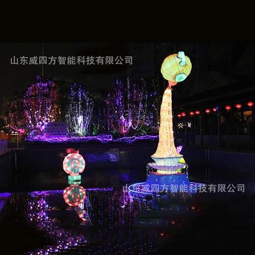 2021新款广场售楼处公园商场小区亮化美陈大型造型灯花灯卡通彩灯