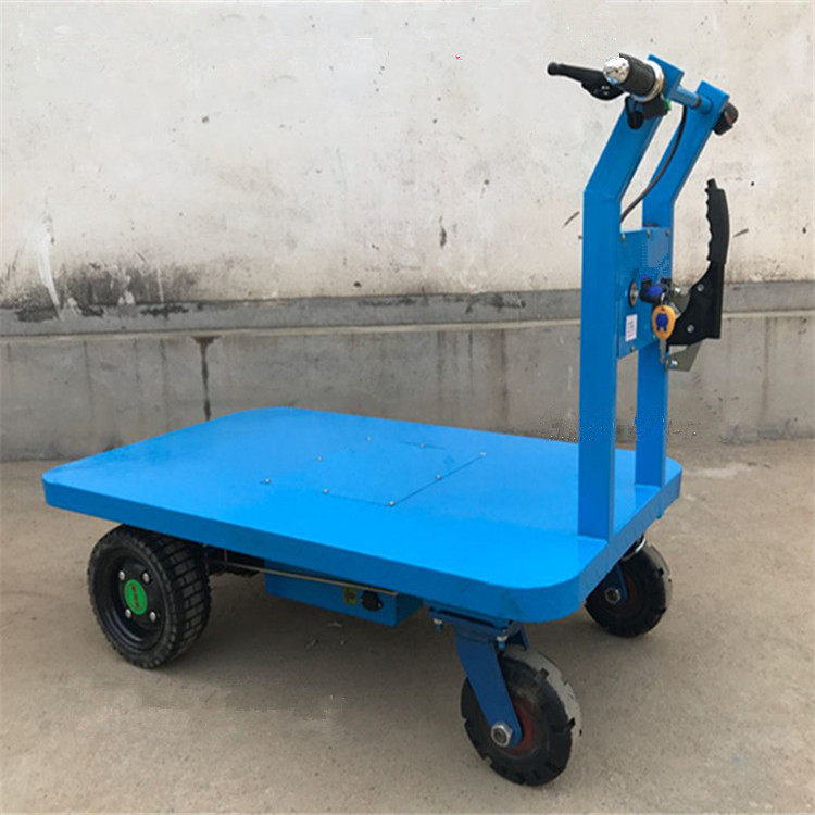 手扶拉货高载重四轮平板搬运车