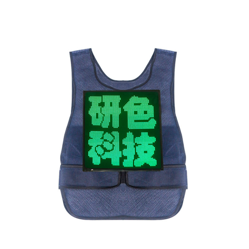 Biosled研色led马甲全彩显示屏自定义广告背心代驾展会大屏LED