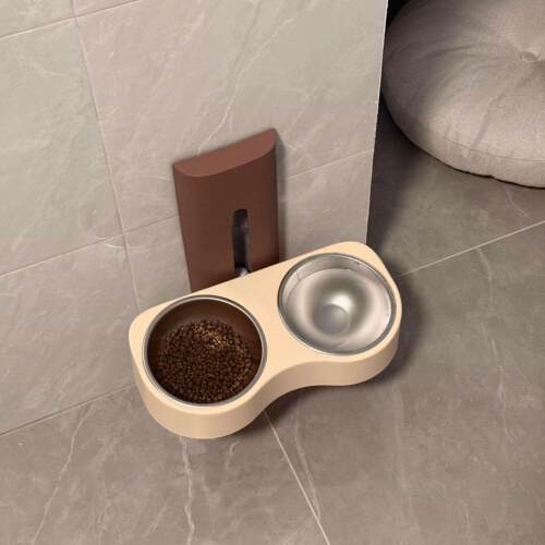 升降猫碗大口径宠物猫狗饭碗增高护颈防打翻大容量可调节高度狗碗