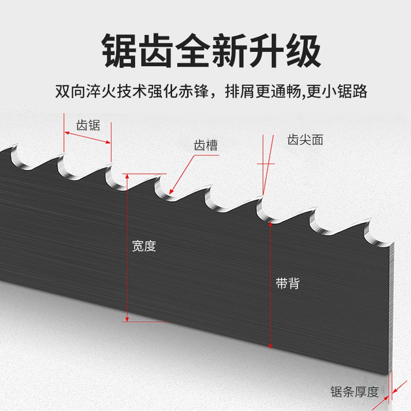 晨龙锯床 27x0.9x3505mm 双金属带锯条 长度选配锯条焊接机卡带机