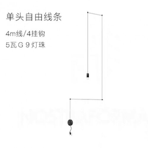 极简线条灯壁灯创意个性几何吧台灯复式楼别墅吊灯工业风墙上其他