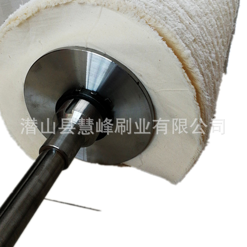 纺织皮革钢琴架子抛光抛光棉布布轮 防羽府绸布抛光布辊 清洁刷辊