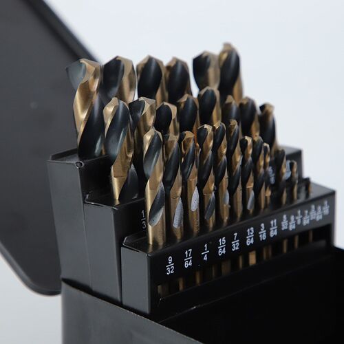 29pcs高速钢直柄麻花钻头套装 电钻钻头塑料木材金属不锈钢板钻头