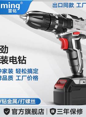 雷铭充电式电钻电钻转电动螺丝起子家用冲击钻小电钻锂电电钻工具