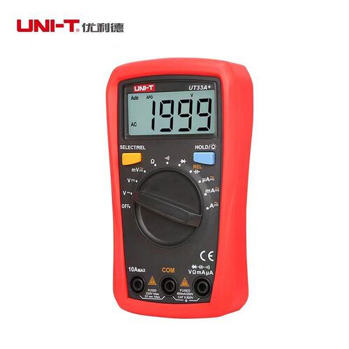 掌上型数字万用表家用数显万用表UT33A+/B/C/D电工测电容万用表