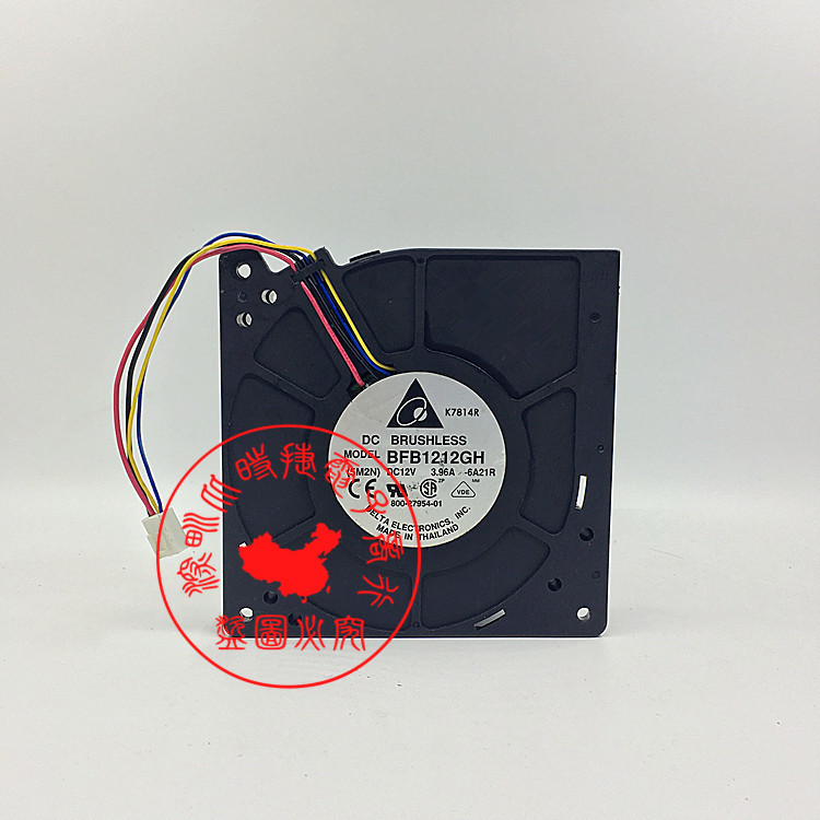 原装台达 涡轮鼓风机 BFB1212GH 12CM 12V 3.96A 暴力风扇 大风量