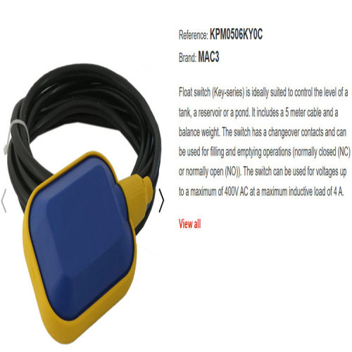 意大利MAC3浮球开关KPM0506KY0C  HT-M15-2力普浮球开关LPF-Q3.15