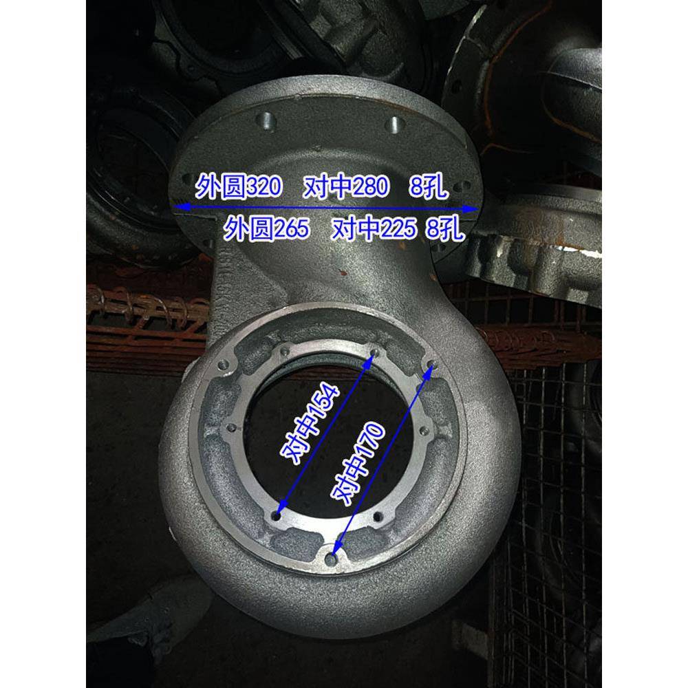 无堵塞自吸排污泵粪便泵叶轮泵扬程泥浆螺旋桨液体下泵渣螺旋桨泵