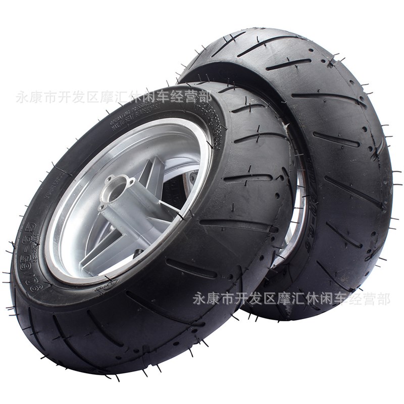 迷你摩托ATV配件 47/49CC后110/50/6.5前90/65/6.5真空轮胎带轮毂