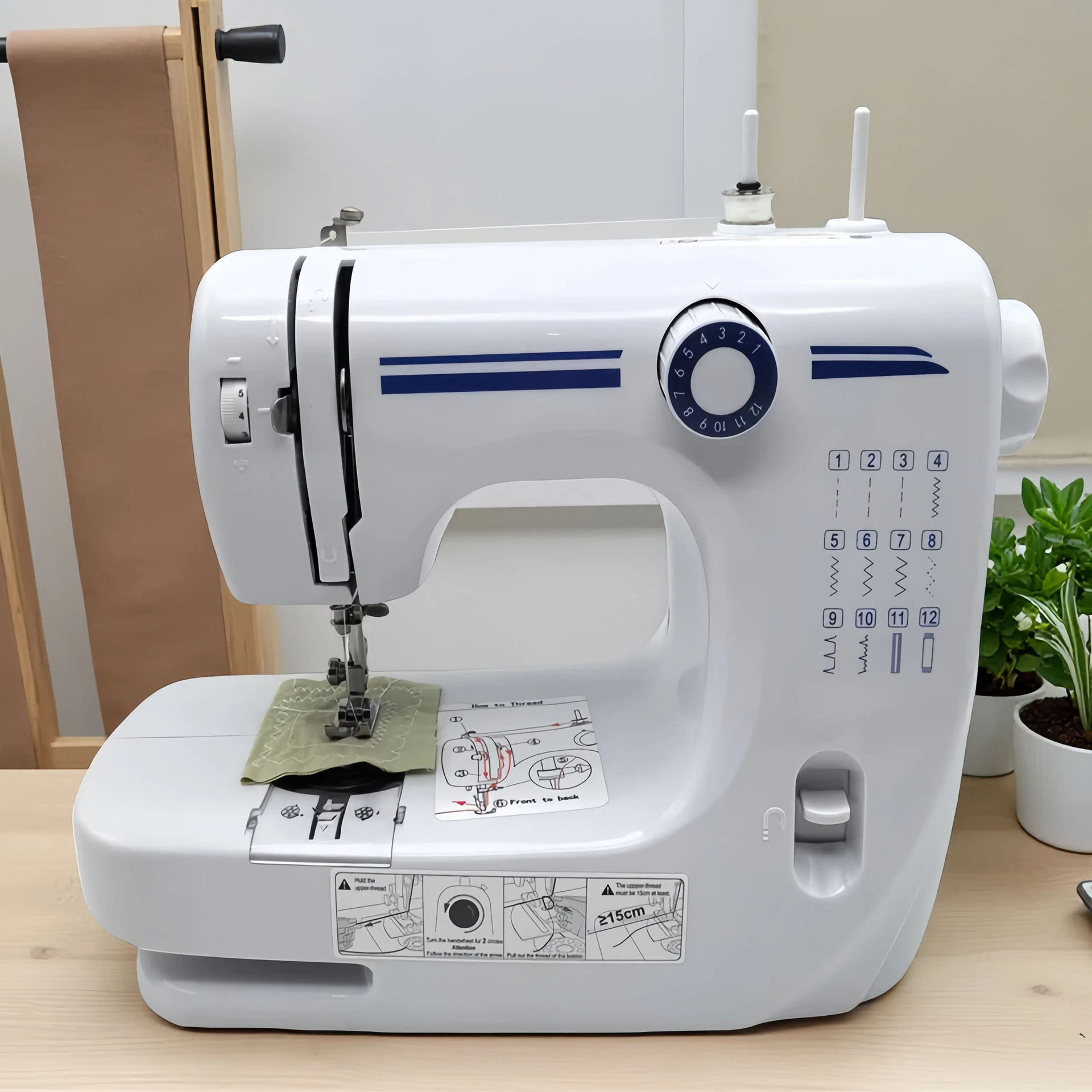 608A家用迷你双针电动缝纫机