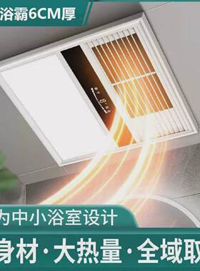 顶斯普超薄风暖浴霸集成吊顶正方形卫生间暖风机浴室热取暖