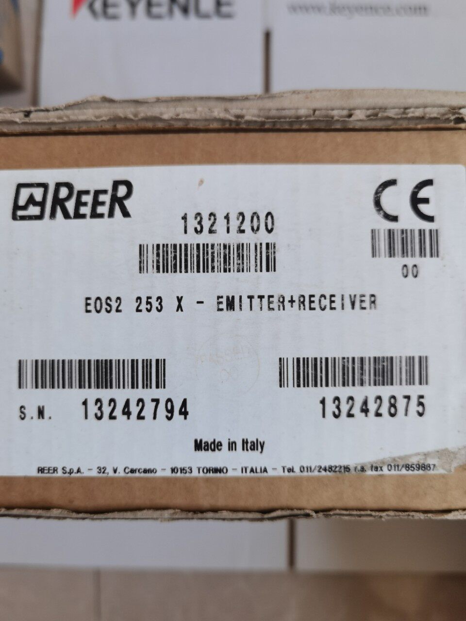 睿奥REER安全光栅EOS2253X