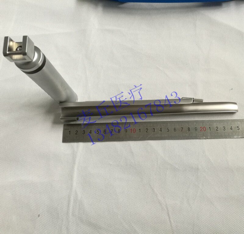 不锈钢超长LED宠物咽喉镜右开口