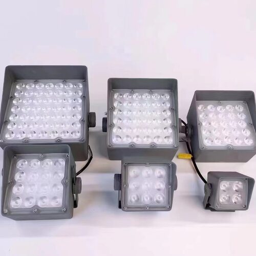 LED七彩照树灯户外投光灯园林景观泛光灯RGB外控一束光方形外墙灯