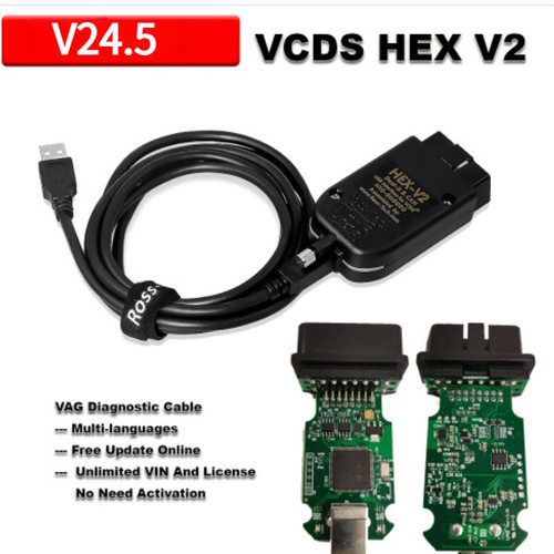 5053真二代多语言 Real HEX V2 VCDS 带STM32F429 ARM 芯片支升级
