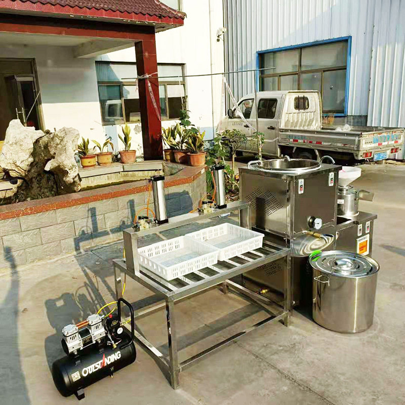 全自动家用小型豆腐机多少钱豆制品设备湖北地区豆腐压榨机批发