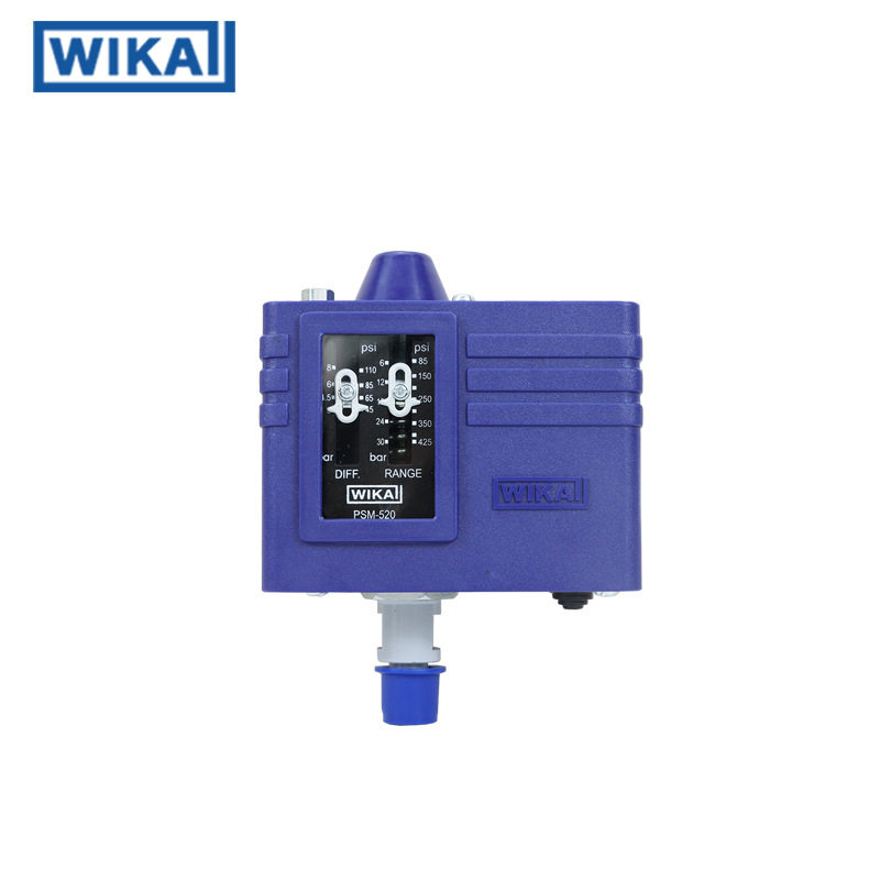 PSM-520压力开关压力继电器现场可调IP30威卡WIKA工业控制应用