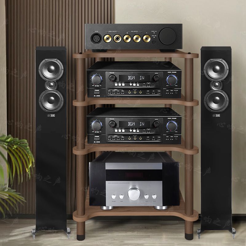 HIFI多层可调移动音响机架