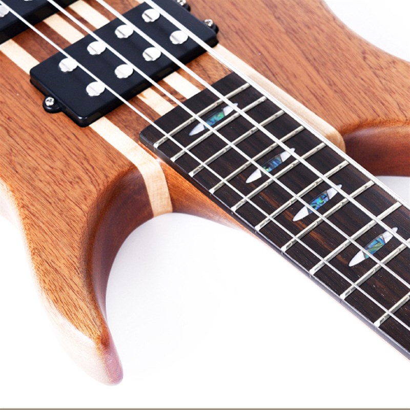 连体电贝斯厂家直销 24品沙比利实木电贝斯主动拾音Bass