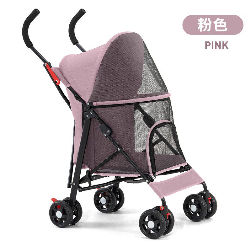 跨境宠物猫狗推车狗狗猫咪泰迪婴手推车外出轻便可折叠小型宠物狗