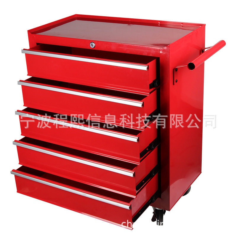 五层工具车汽修手小推车工具柜铁皮柜车间多功能移动工作台工具箱