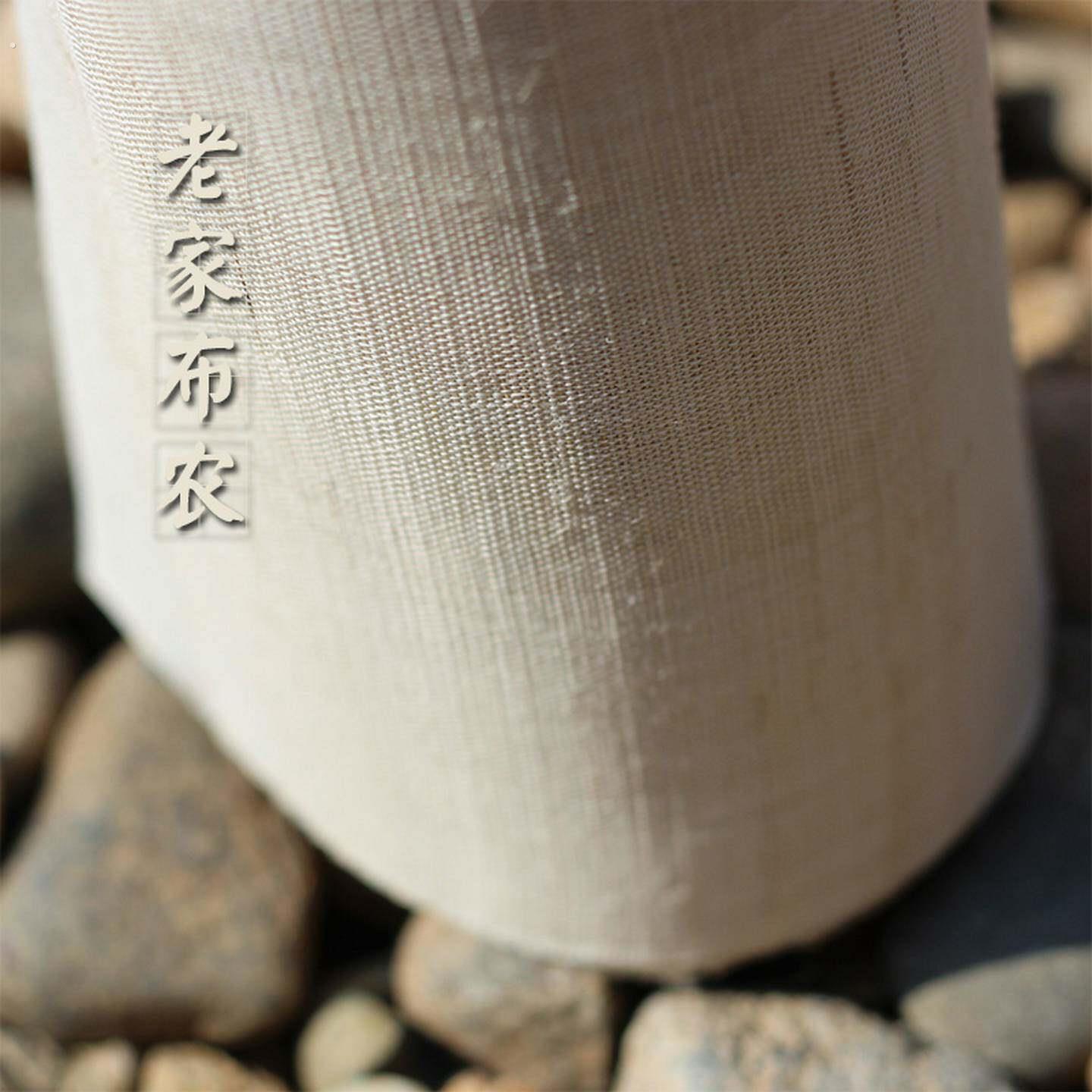 纯手工夏布高精密度经纬全苎麻灯笼灯罩绘画刺绣装饰茶席布面料