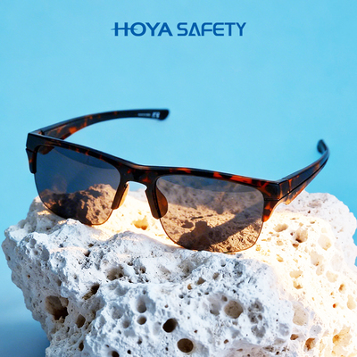 HOYA SAFETY墨镜半框时尚户外防紫外线太阳眼镜方框百搭登山男女