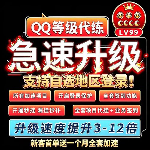 QQ等级代挂 会员签到  带电脑在线  不掉线