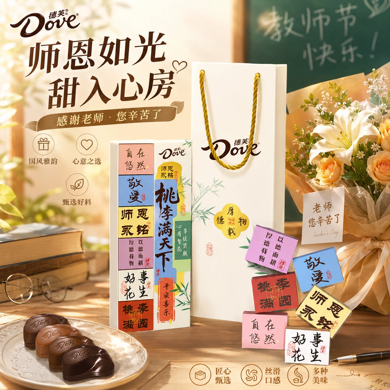 德芙七夕巧克力礼盒30颗送女友