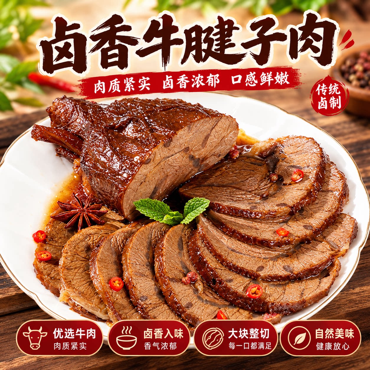 滇二娃卤香牛腱子即食下饭