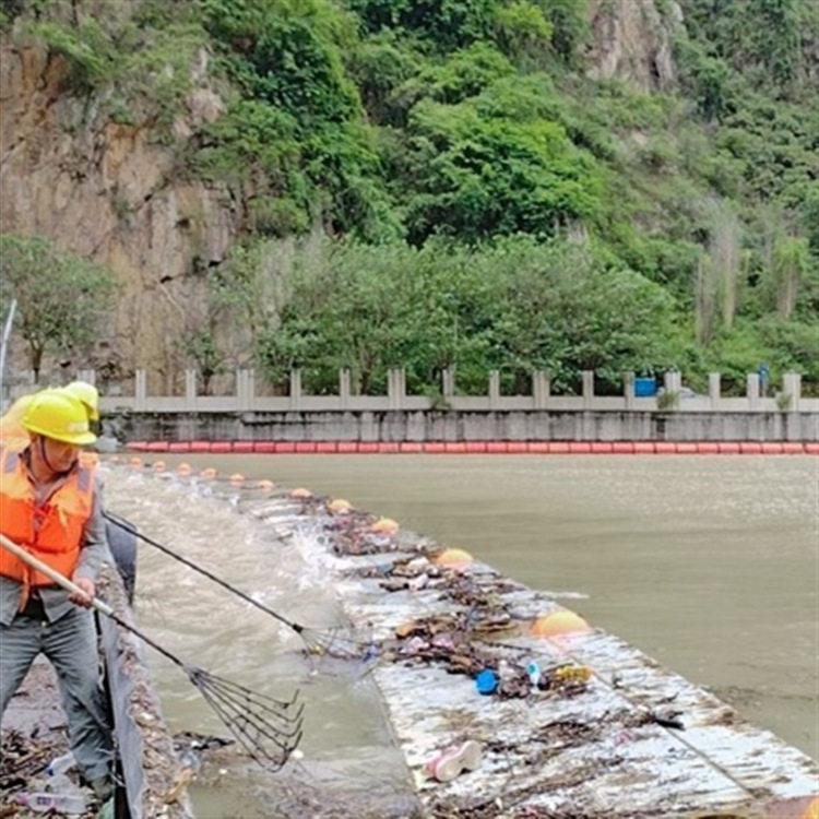 大型水库河流拦污浮排