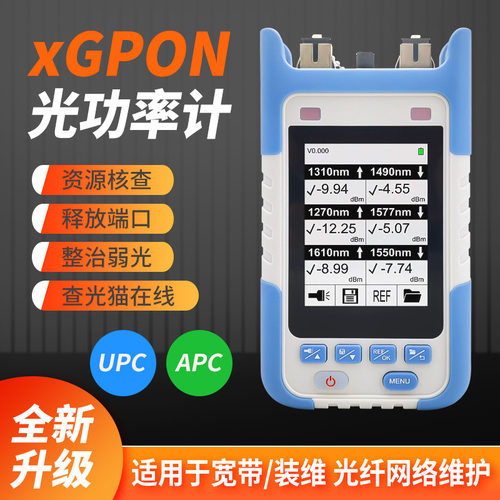 10GEPON/XGPON/XGSPON pon光功率计网络清查仪宽带拆机光猫在线