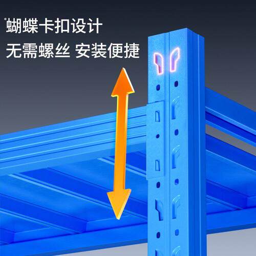 新品仓储置物架加厚多层快递驿站家用收纳仓库货架超强承重重型展
