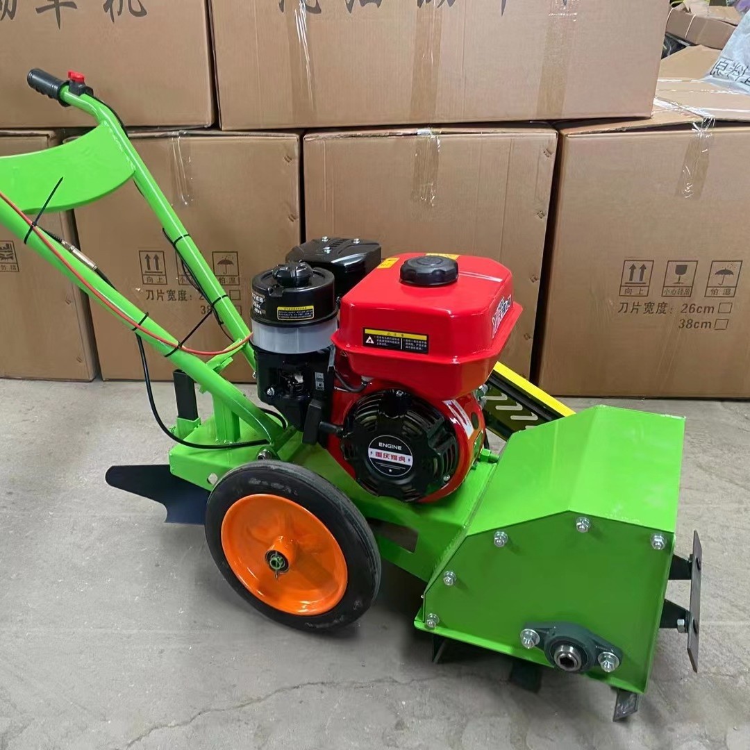 广东外贸汽油除草机小型家用农用手推式锄草机微耕机开荒机厂家价